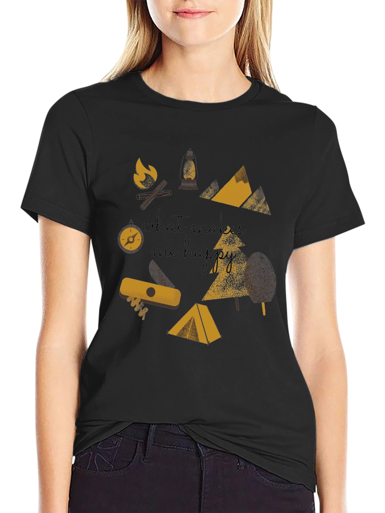 What Makes Me Happy Camping Graphic Tee