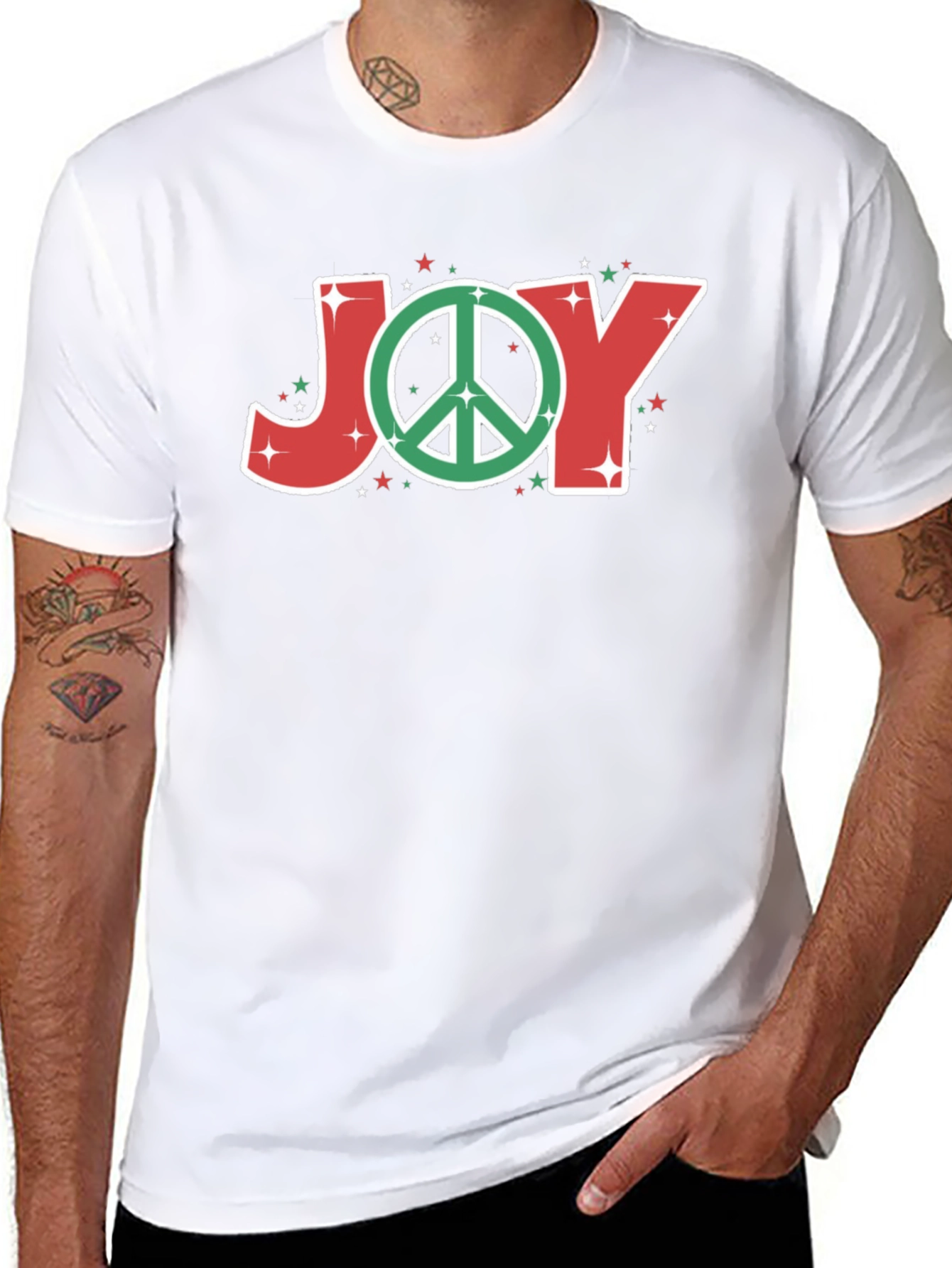 Peaceful Joy T-Shirt - Holiday Cheer
