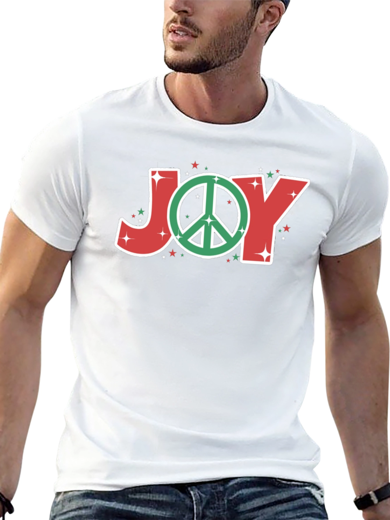 Peaceful Joy T-Shirt - Holiday Cheer