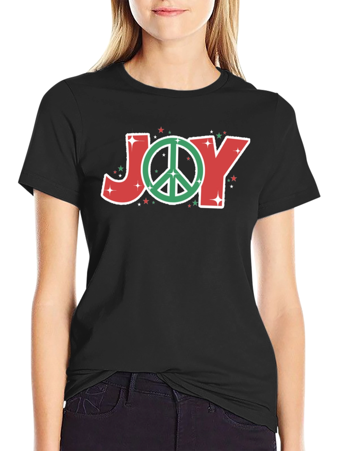 Peaceful Joy T-Shirt - Holiday Cheer