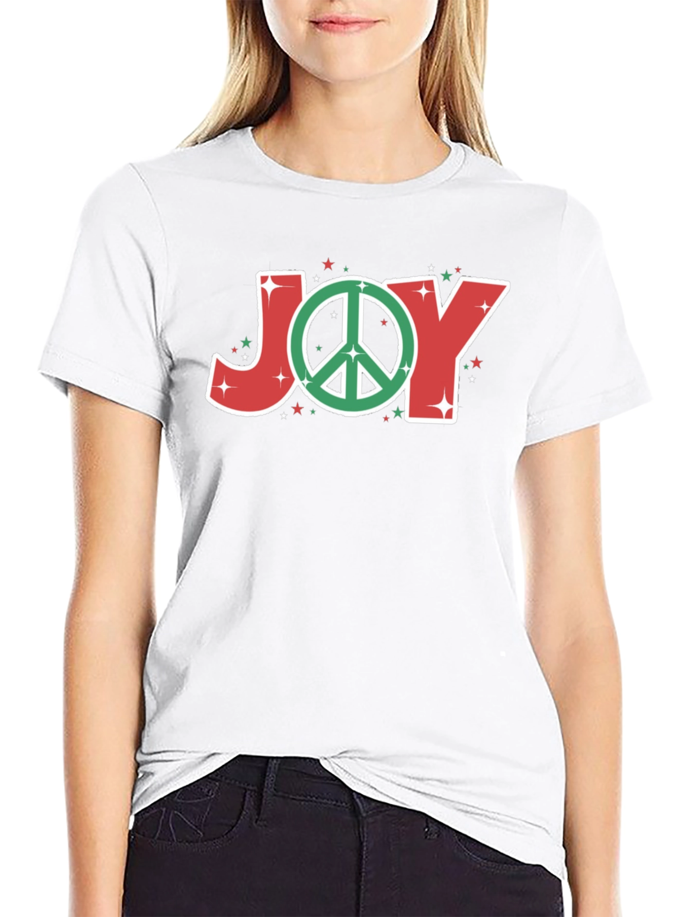 Peaceful Joy T-Shirt - Holiday Cheer