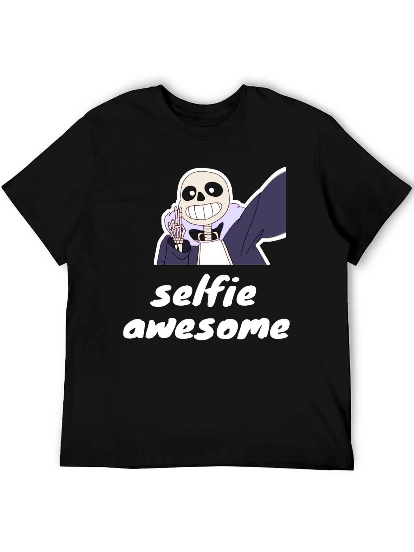 Selfie Awesome Cartoon Character T-Shirt