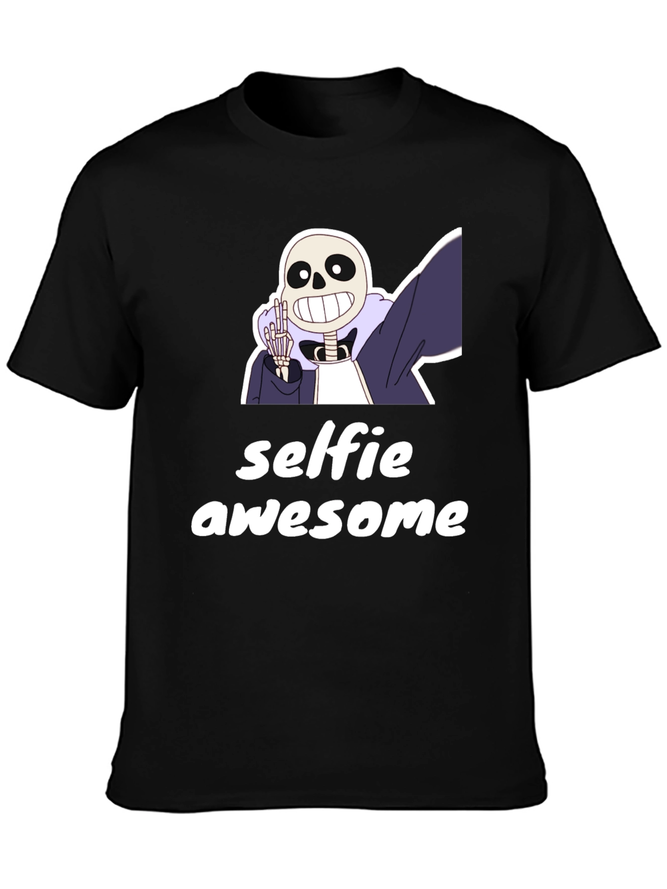 Selfie Awesome Cartoon Character T-Shirt