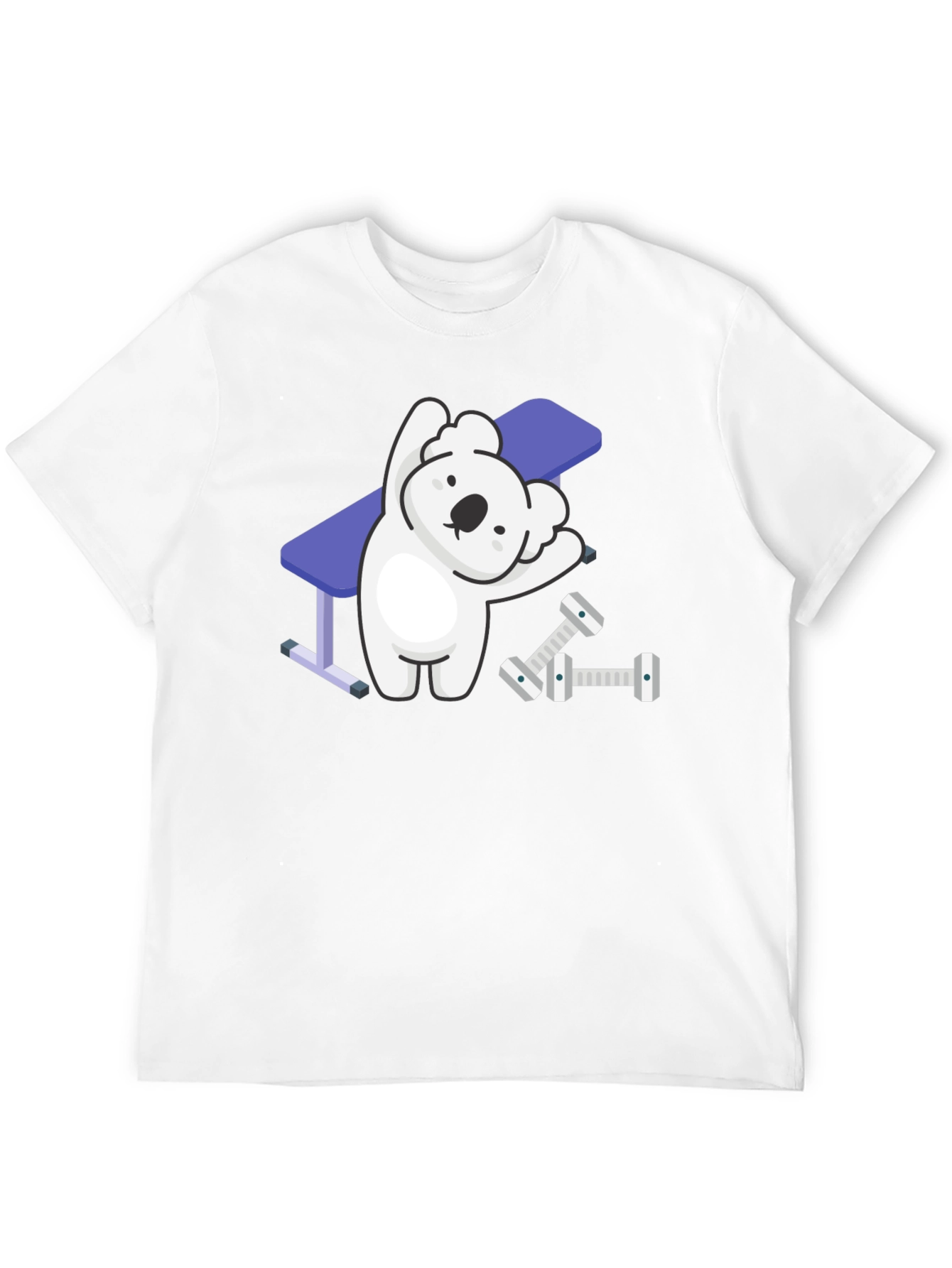 Funny Koala Gym Workout Black T-Shirt