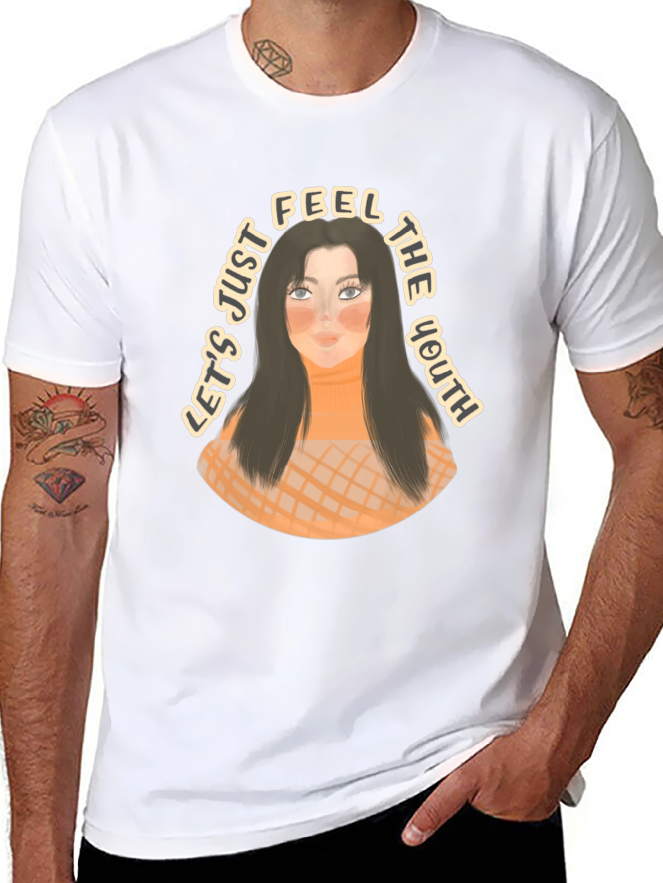 Youthful Graphic Tee - Lets Just Feel the Youth