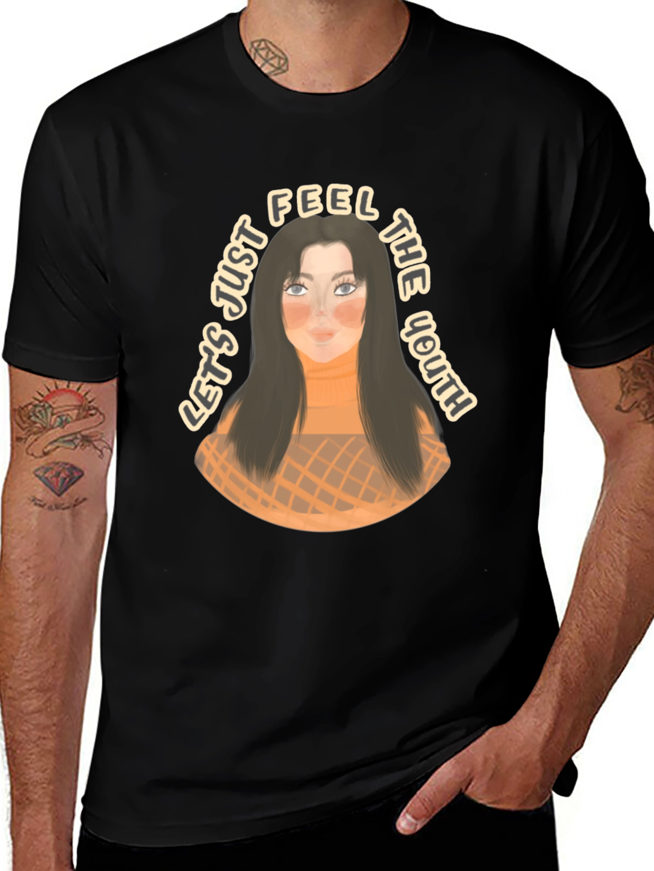 Youthful Graphic Tee - Lets Just Feel the Youth
