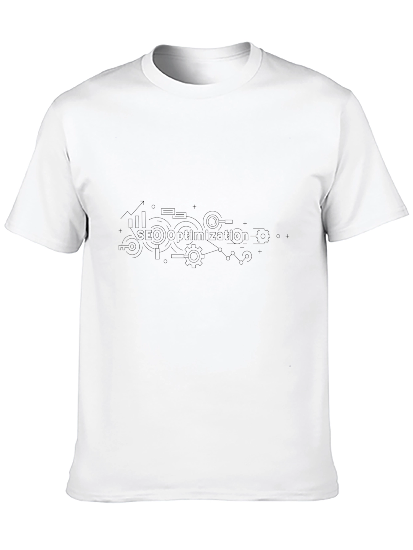 Mens Solid Black Short Sleeve Crew Neck T-Shirt