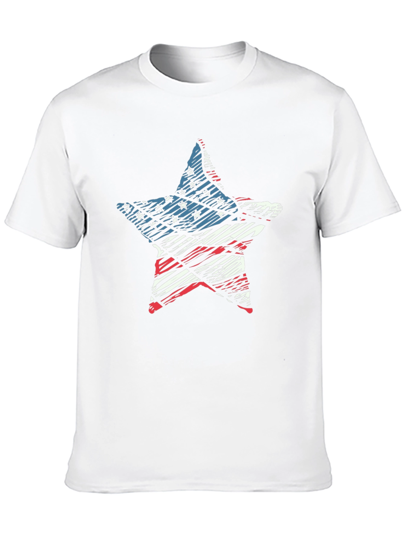 American Flag Star Graphic T-Shirt