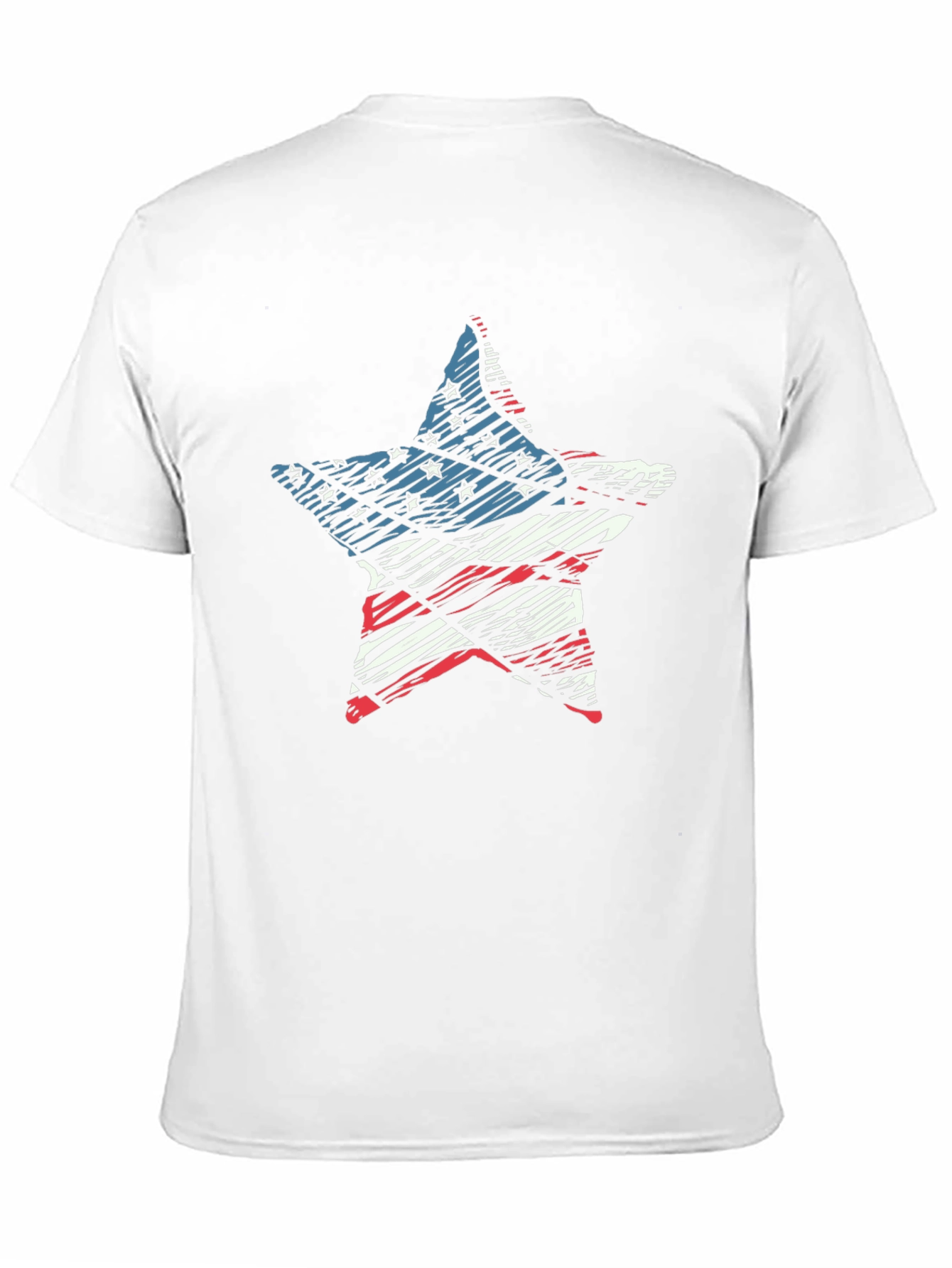 American Flag Star Graphic T-Shirt