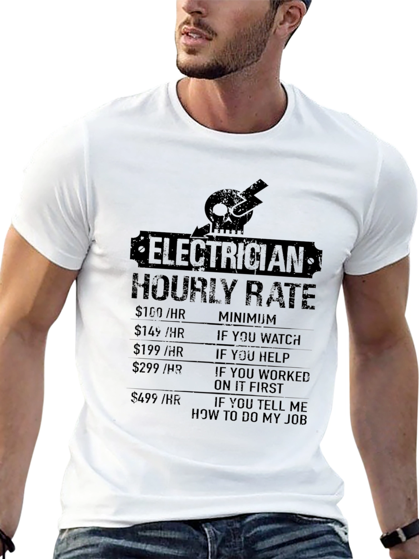 Electrician Hourly Rate Novelty T-Shirt