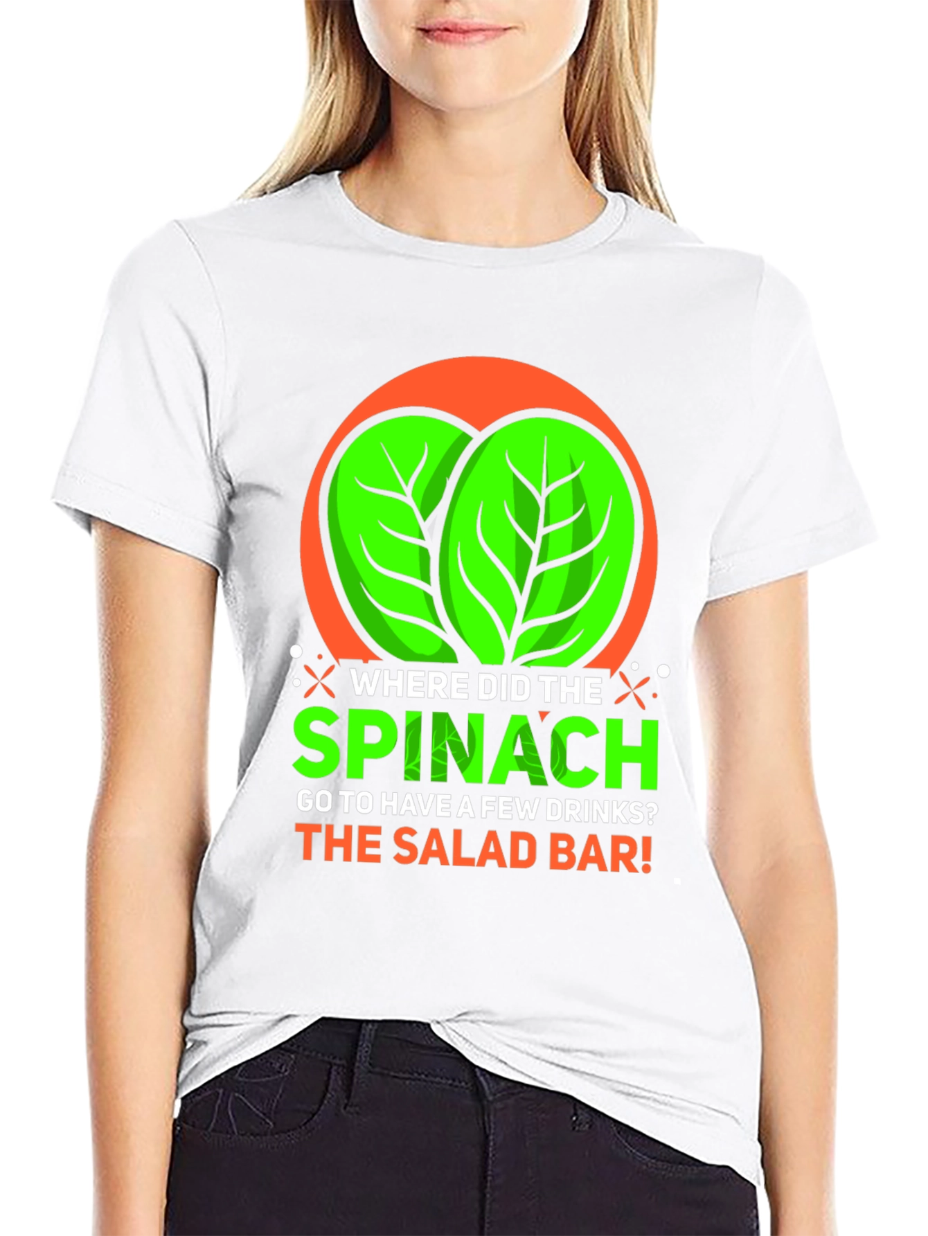 Spinach Salad Bar Graphic T-Shirt
