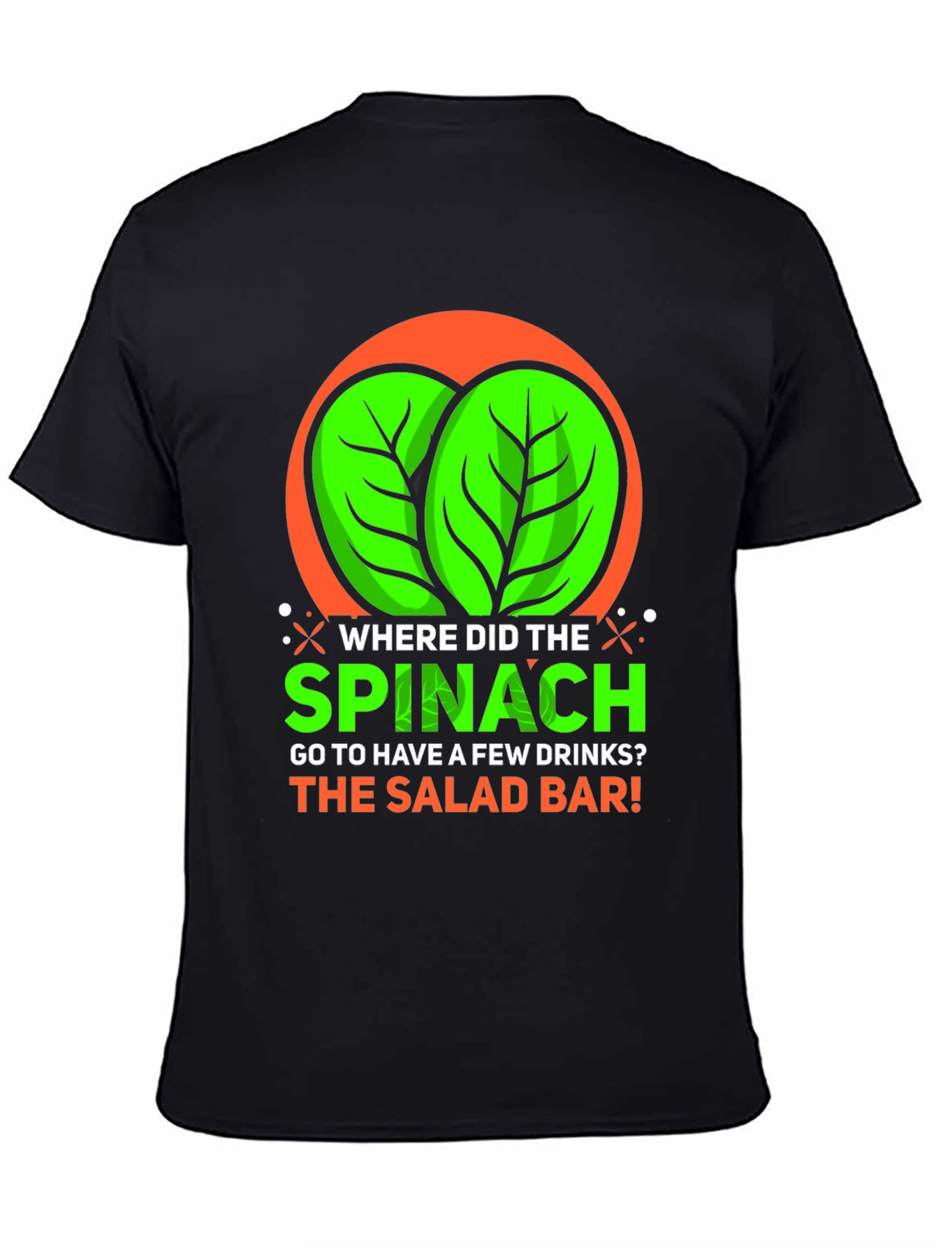 Spinach Salad Bar Graphic T-Shirt