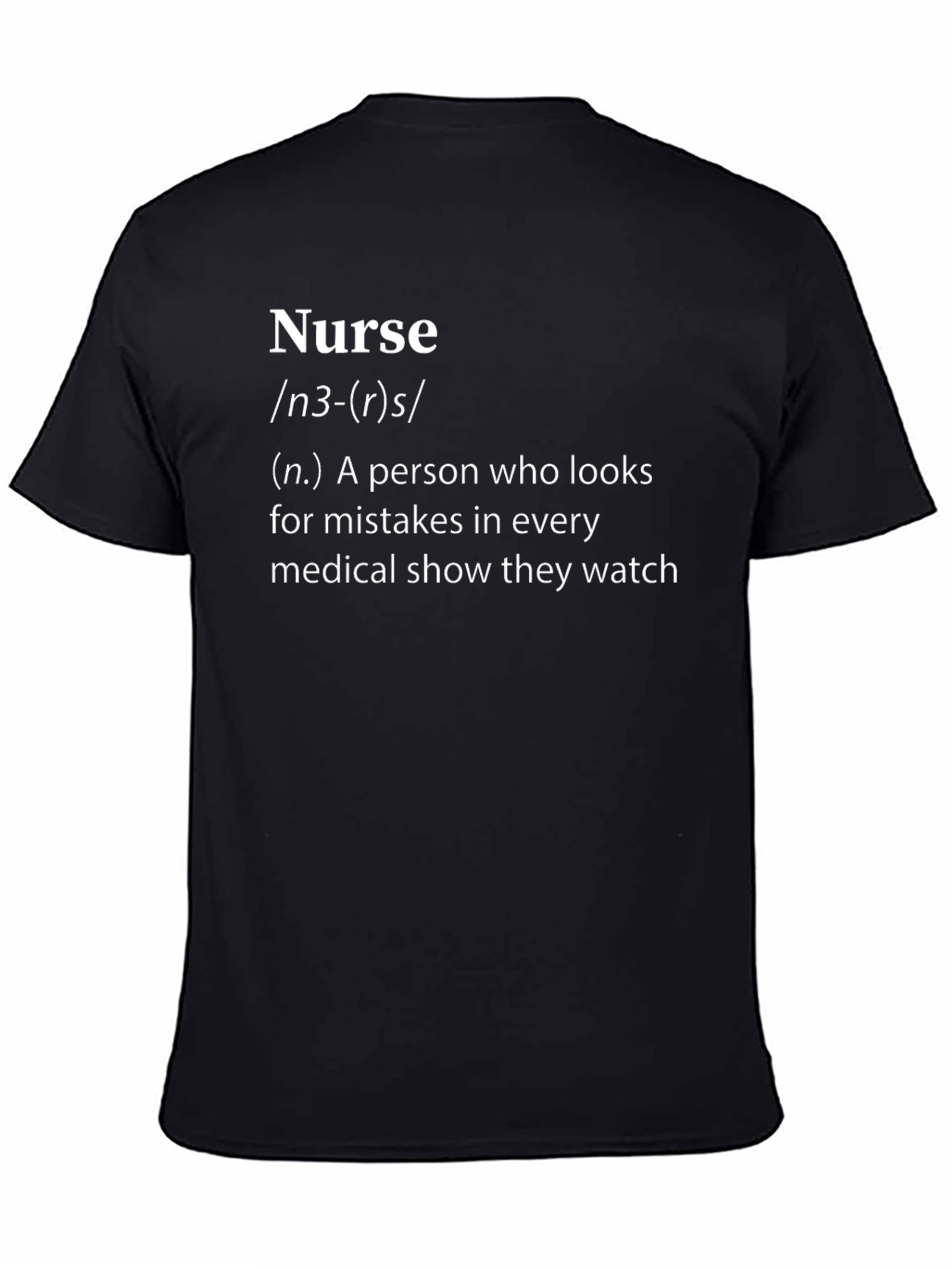 Nurse Definition Black T-Shirt