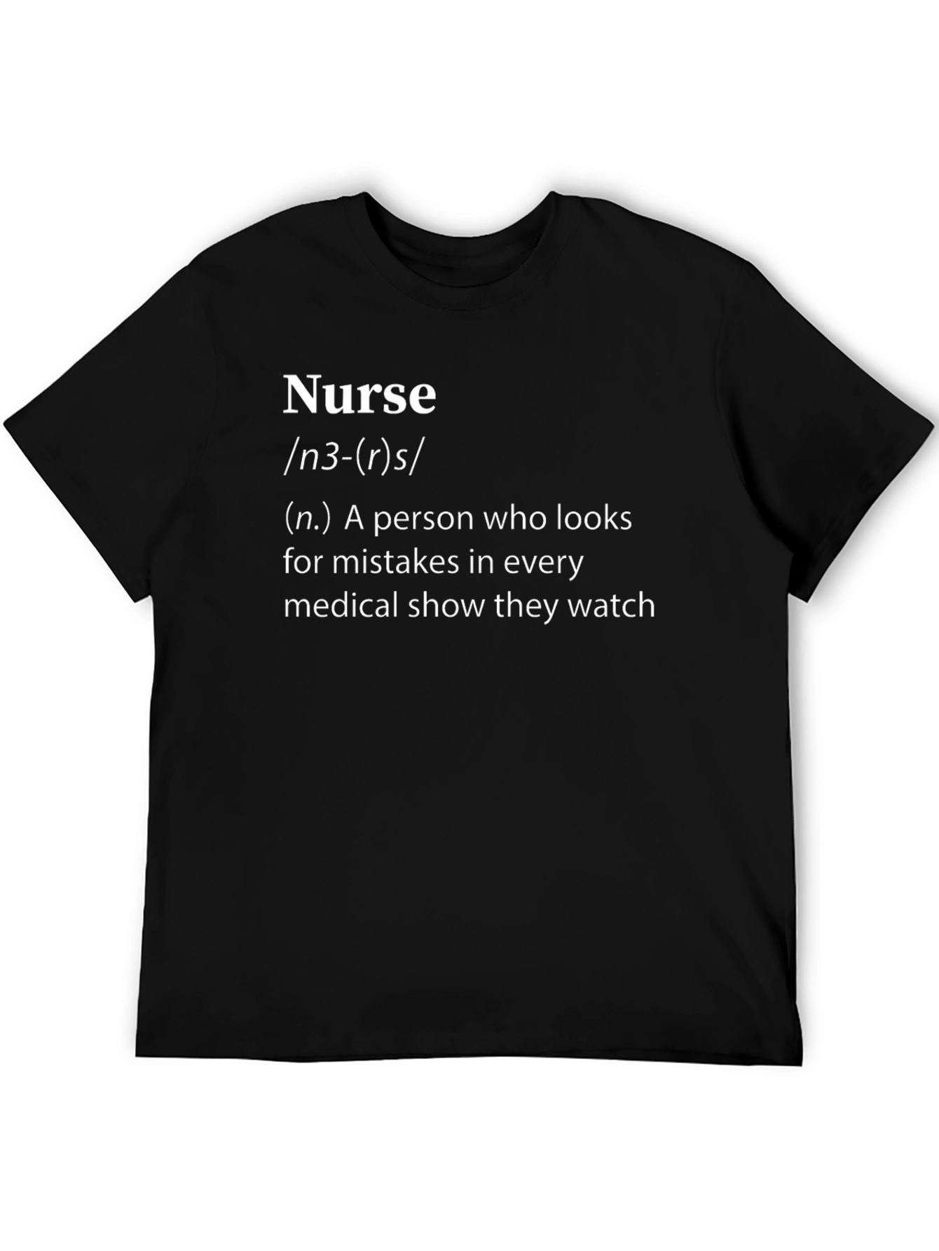 Nurse Definition Black T-Shirt