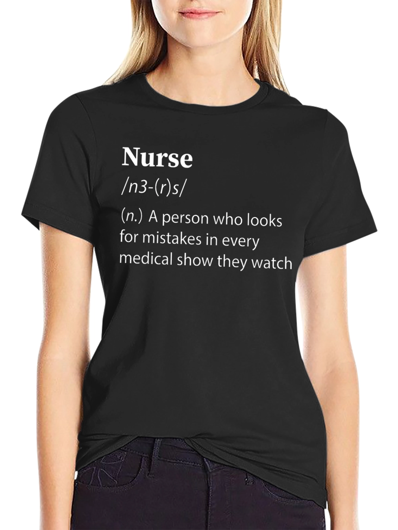 Nurse Definition Black T-Shirt