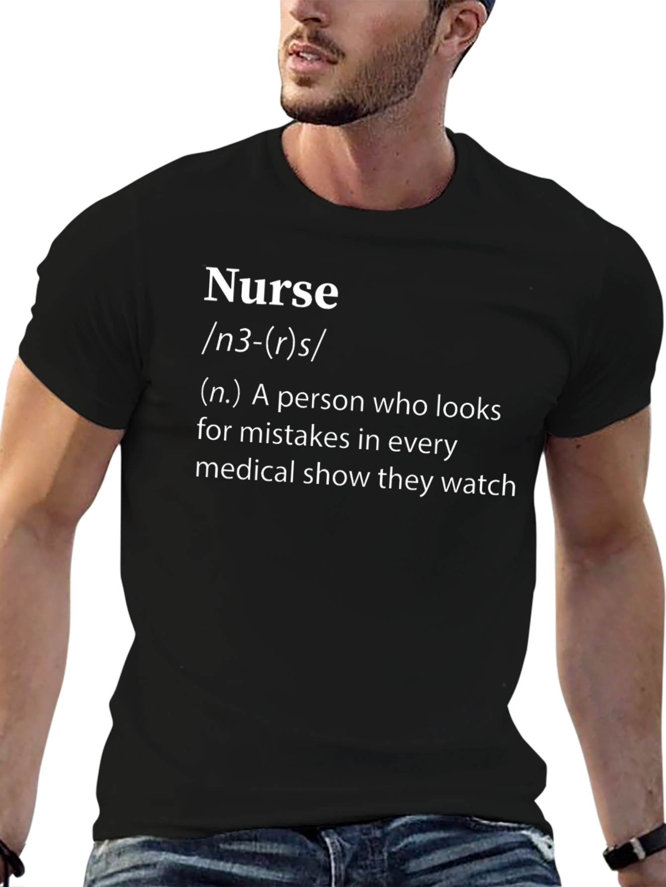 Nurse Definition Black T-Shirt