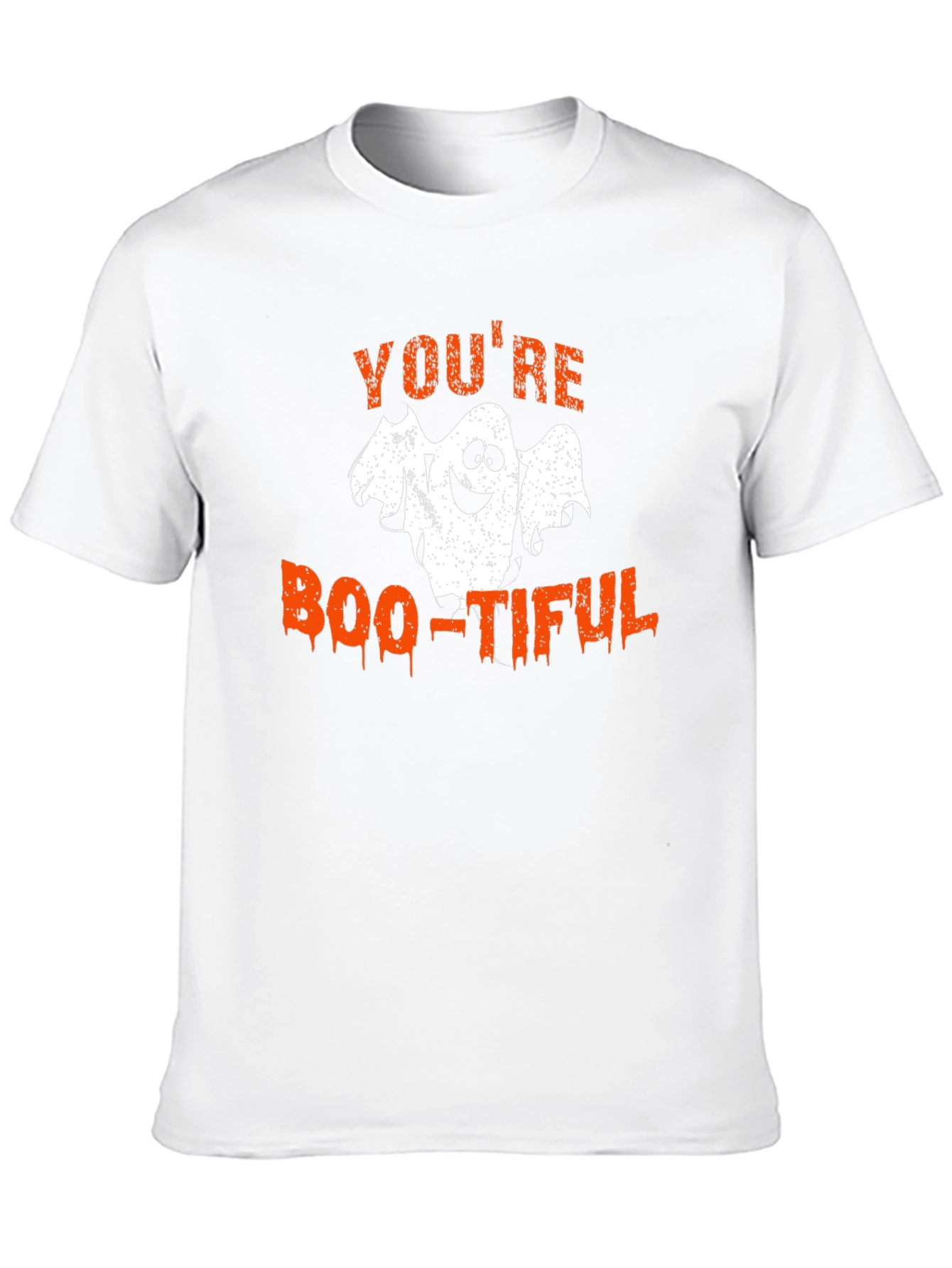Boo-Tiful Ghost Graphic Tee - Halloween T-Shirt