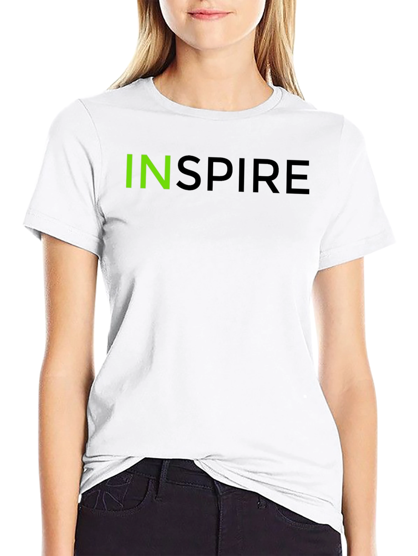 Inspire Graphic Tee - Black Cotton Blend