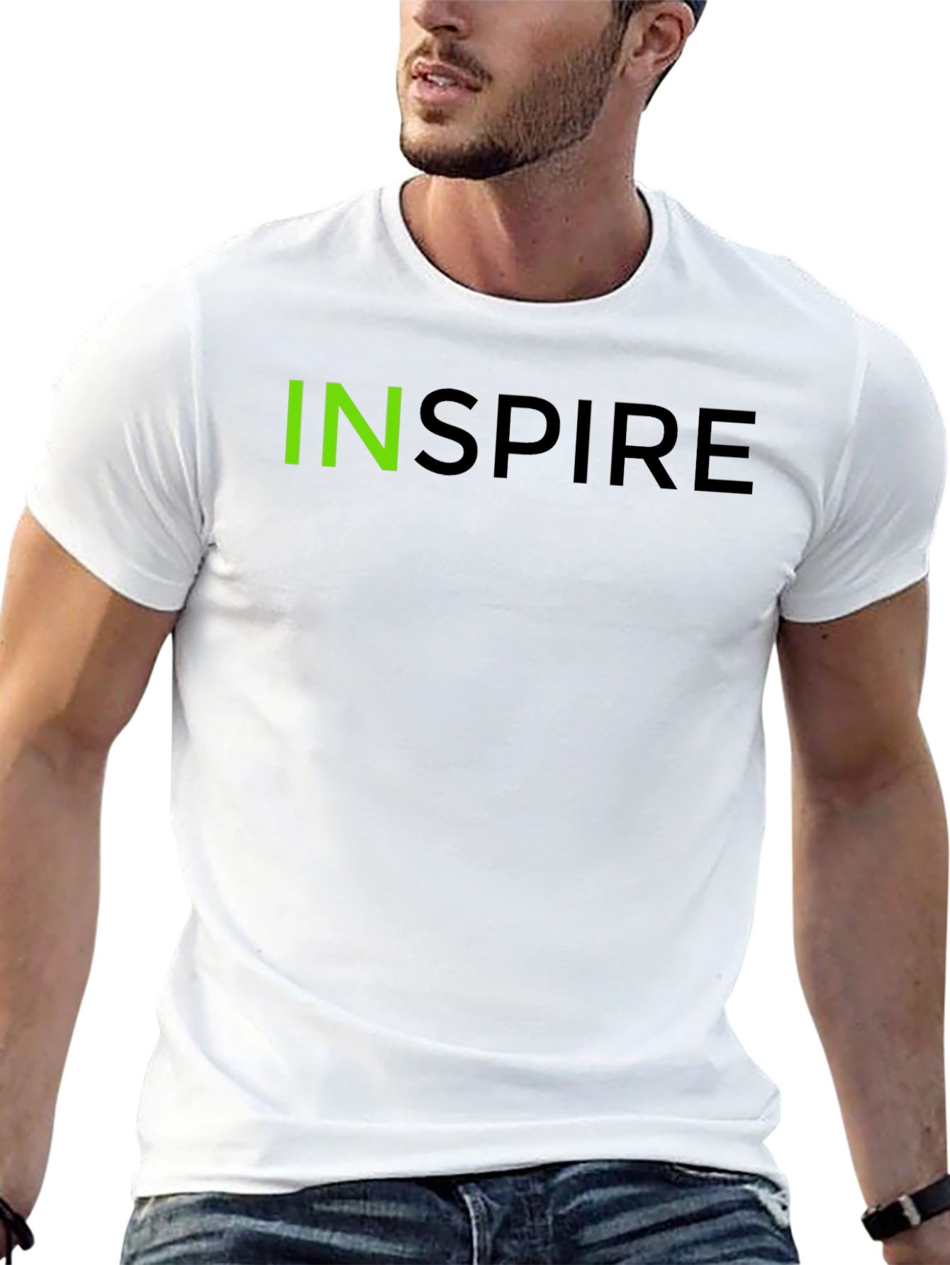 Inspire Graphic Tee - Black Cotton Blend