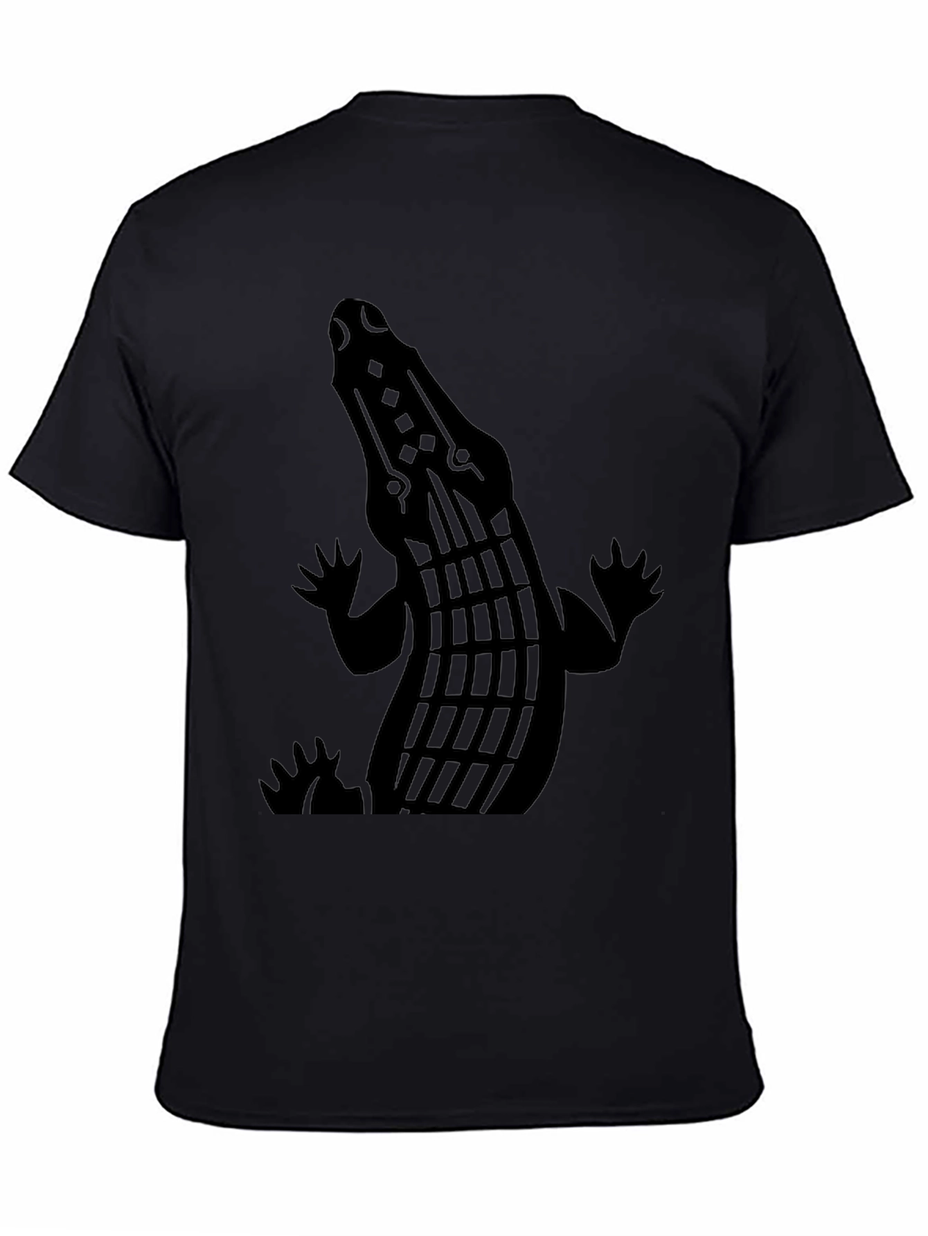 Crocodile Graphic Black T-Shirt