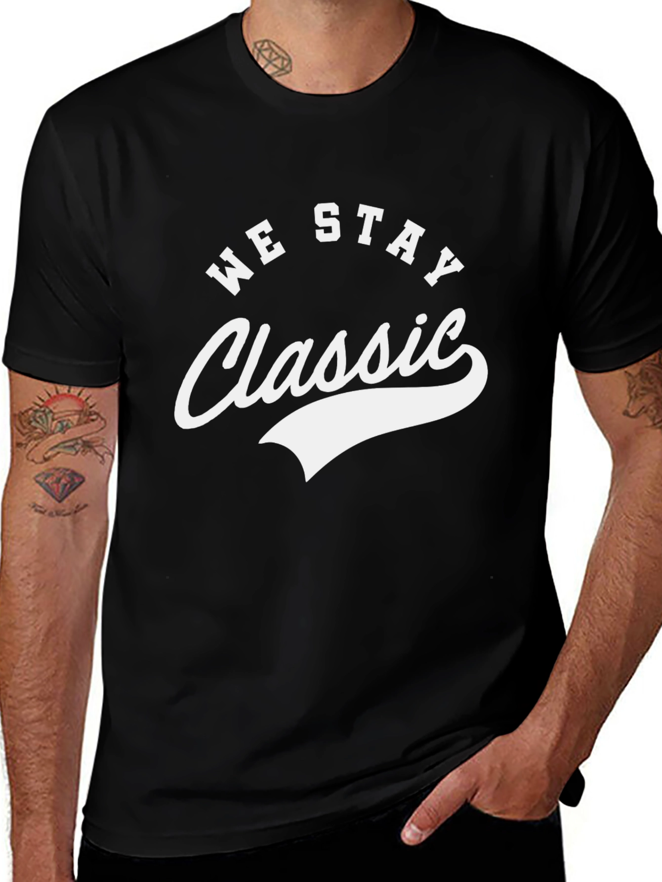 We Stay Classic Black T-Shirt