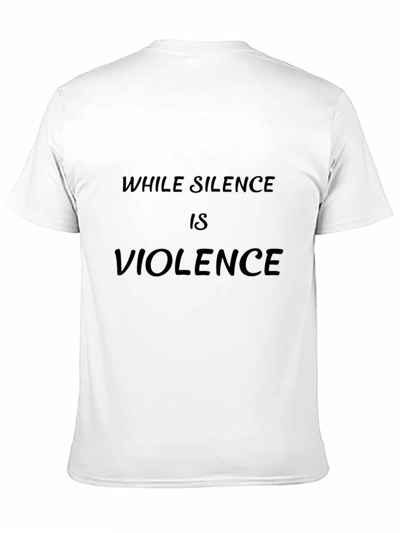 While Silence is Violence Black T-Shirt