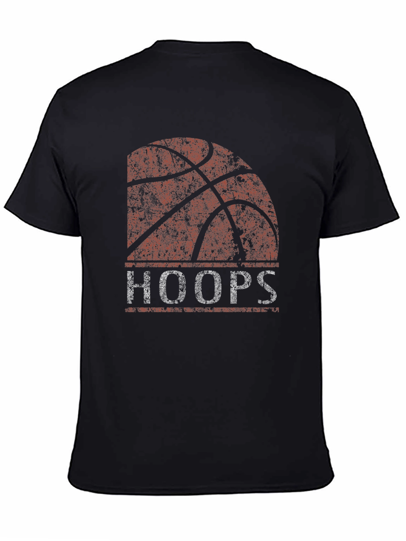 Hoops Basketball Graphic T-Shirt - Retro Style