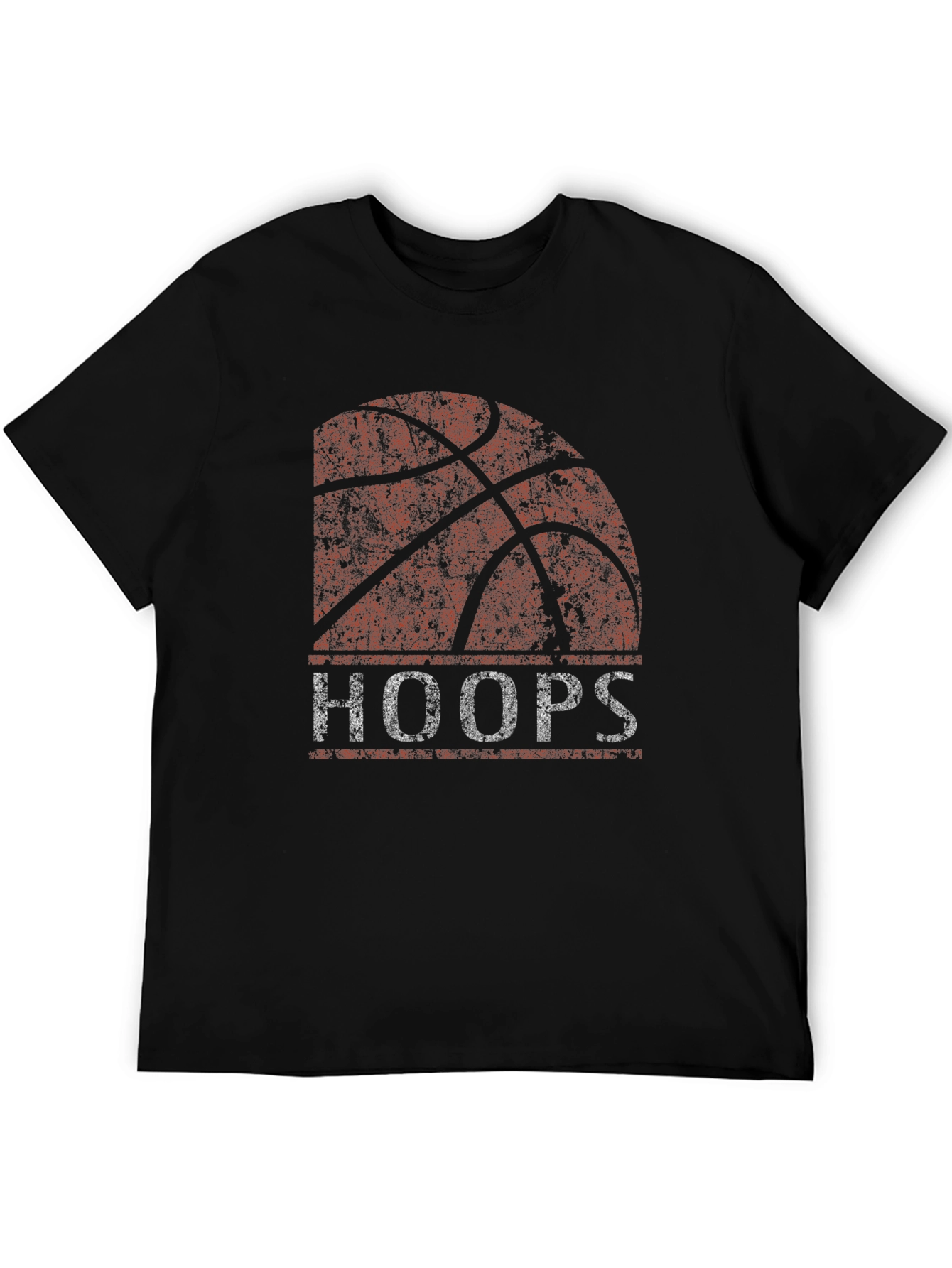 Hoops Basketball Graphic T-Shirt - Retro Style