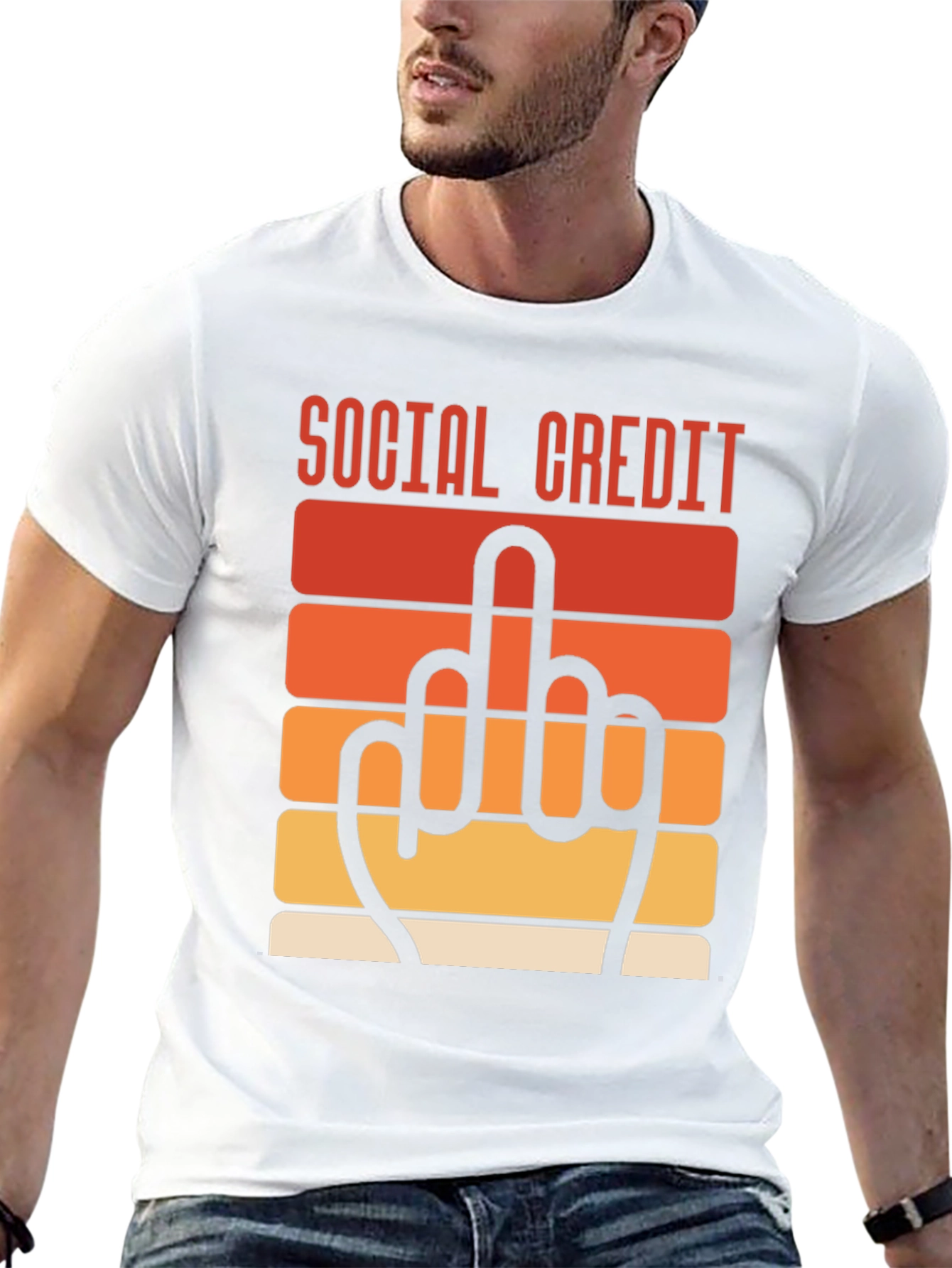 Social Credit Middle Finger T-Shirt