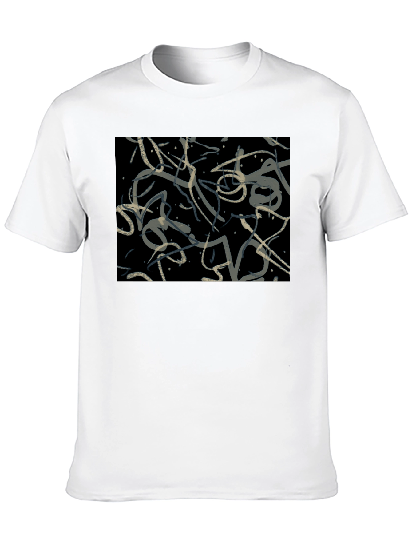 Abstract Art Black Graphic Tee