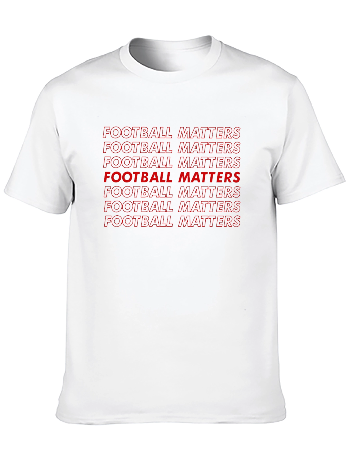 Football Matters Graphic Print Black T-Shirt