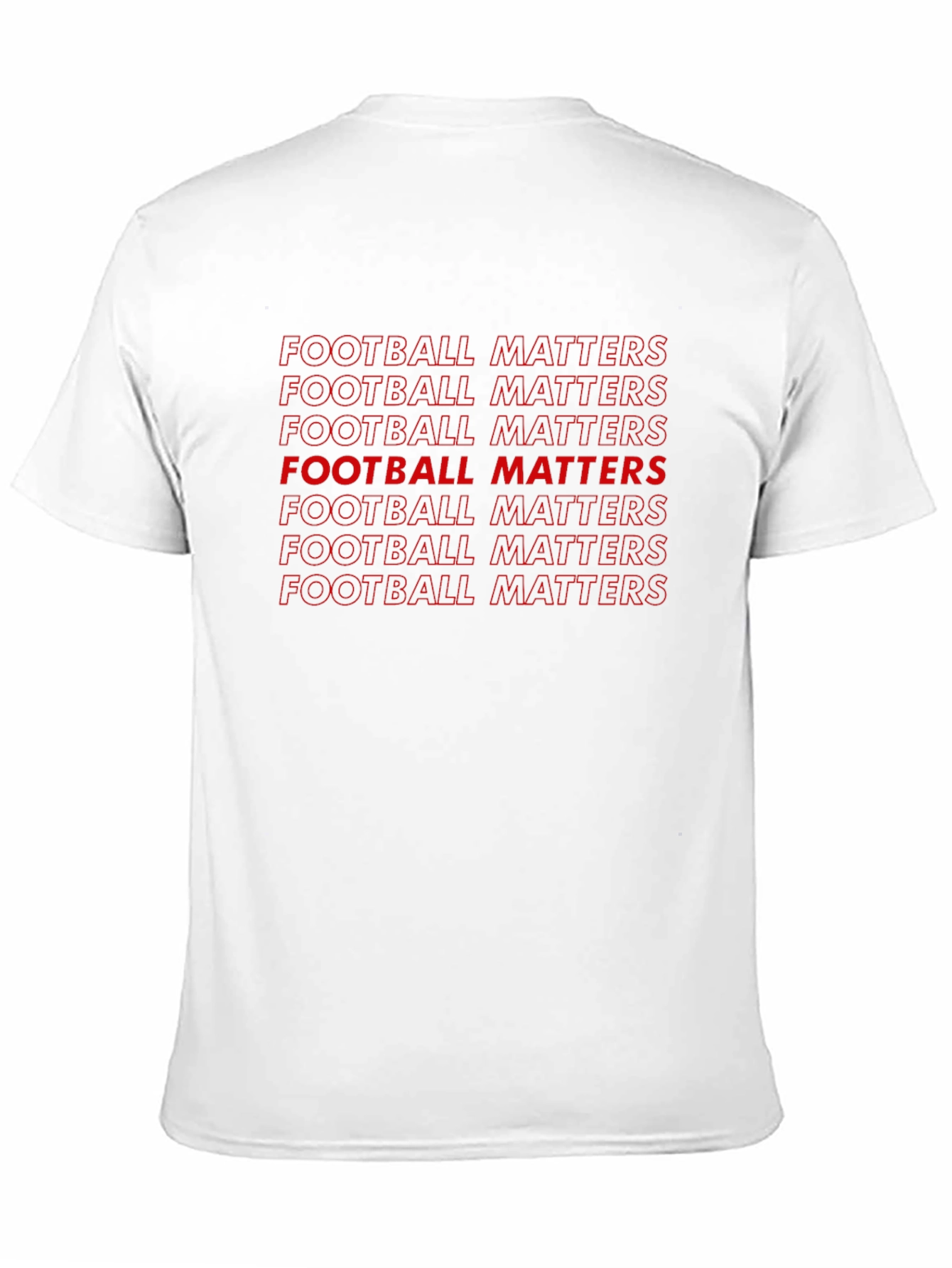 Football Matters Graphic Print Black T-Shirt