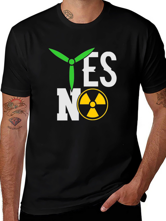 Renewable Energy T-Shirt - Yes to Wind No to Nuclear