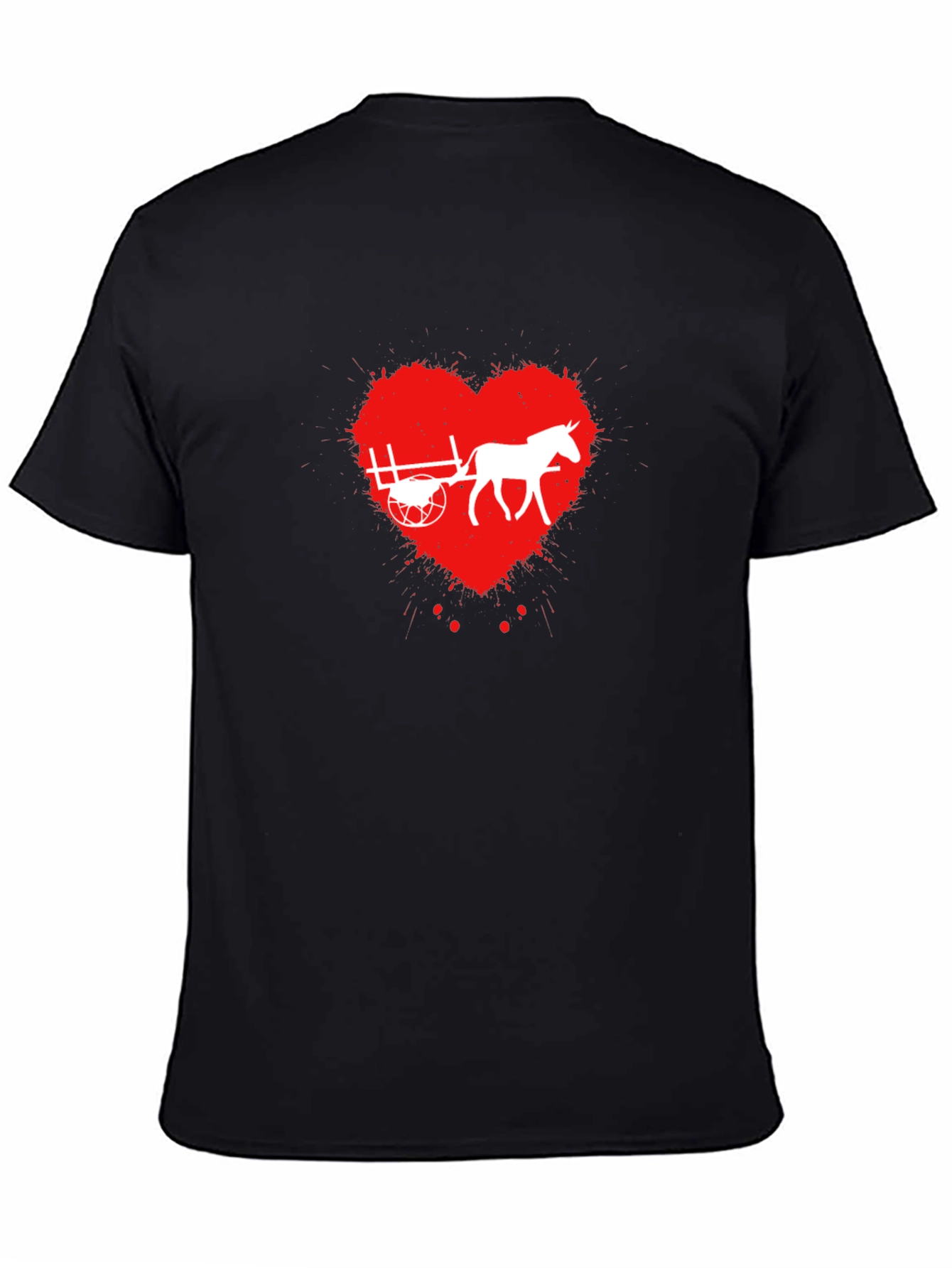 Horse Cart Love Heart T-Shirt
