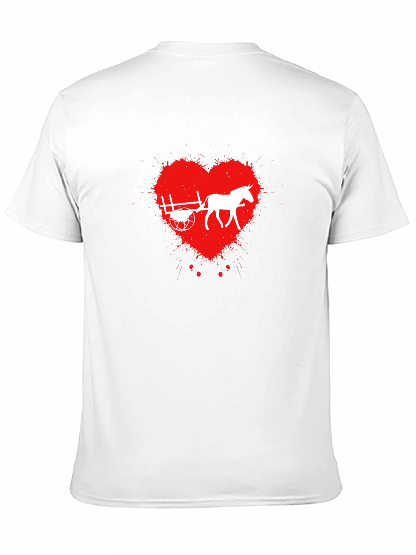 Horse Cart Love Heart T-Shirt