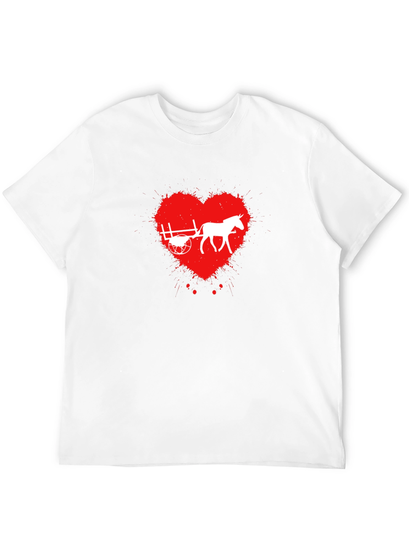 Horse Cart Love Heart T-Shirt
