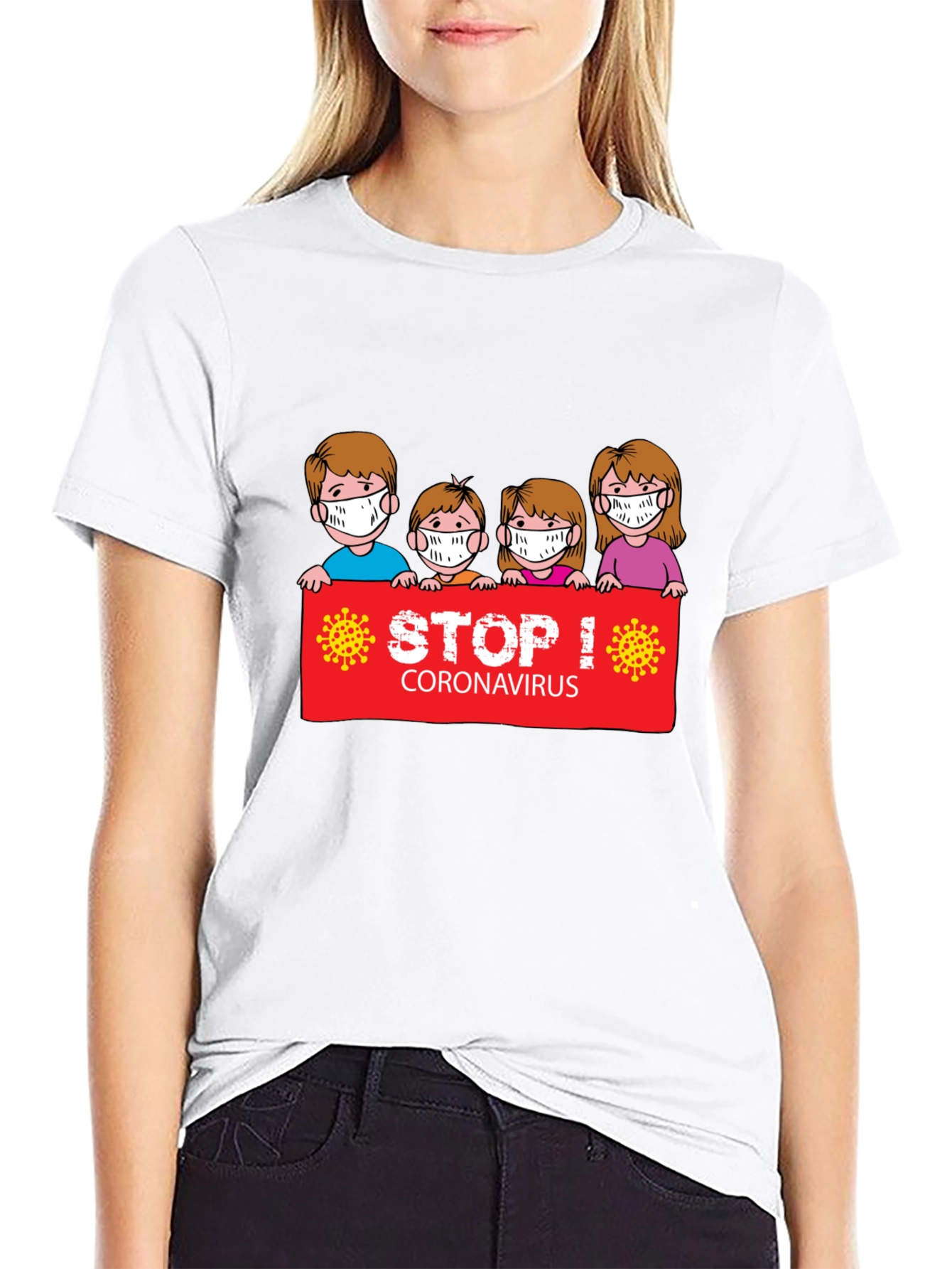 Stop Coronavirus Graphic T-Shirt