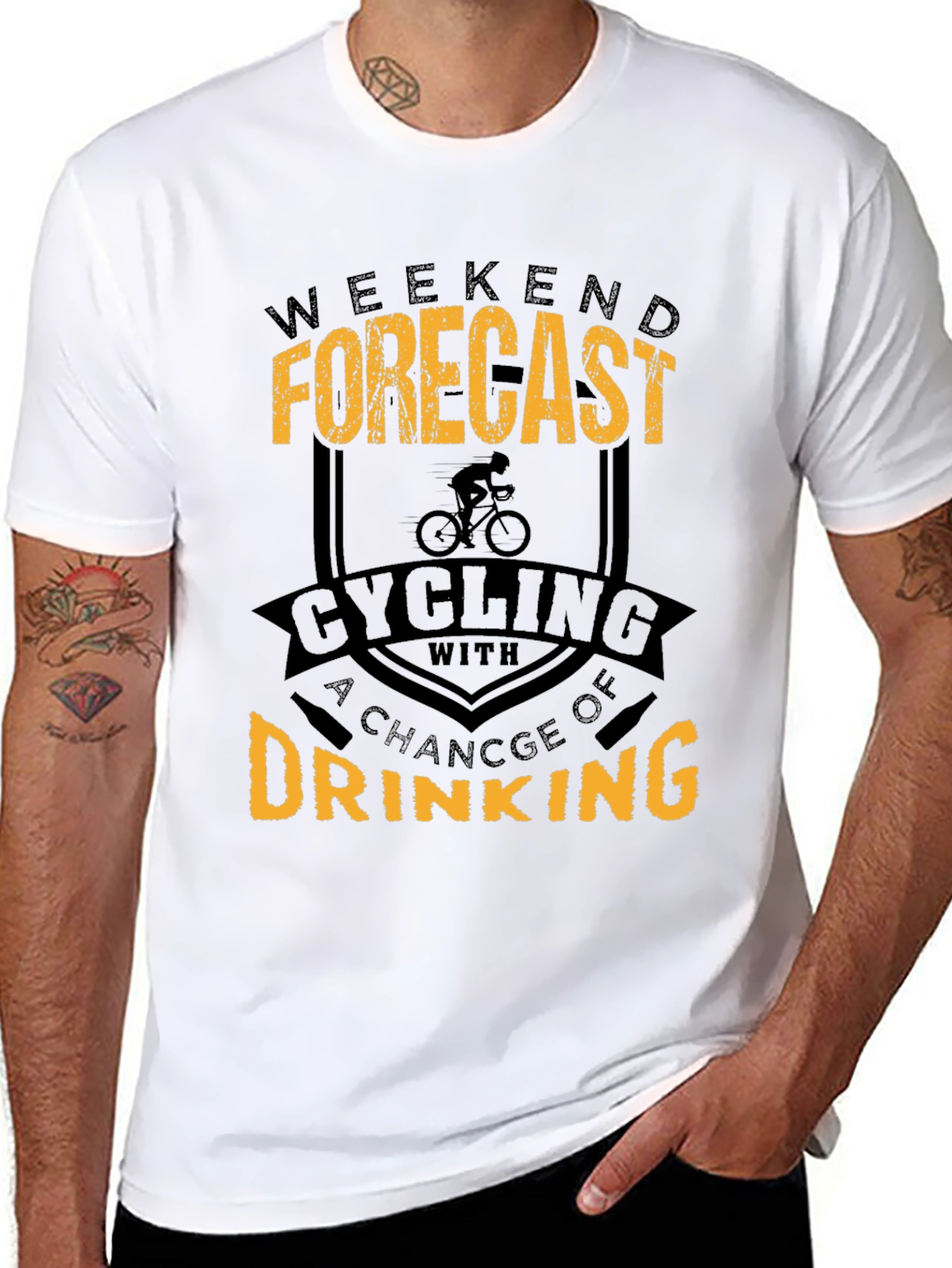 Cycling & Drinking Forecast T-Shirt