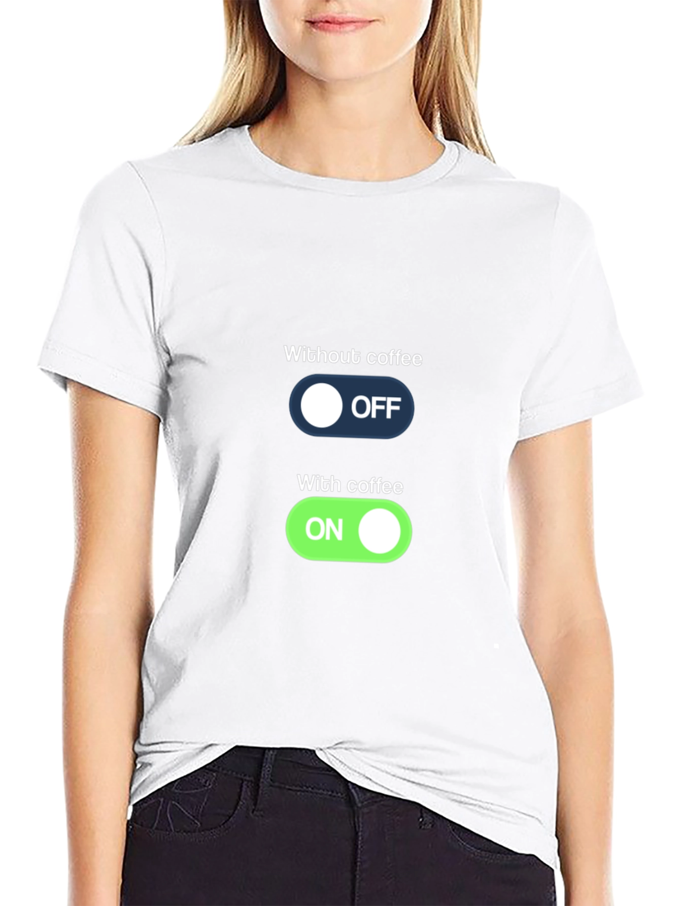 Coffee Mode T-Shirt - On/Off Graphic Tee