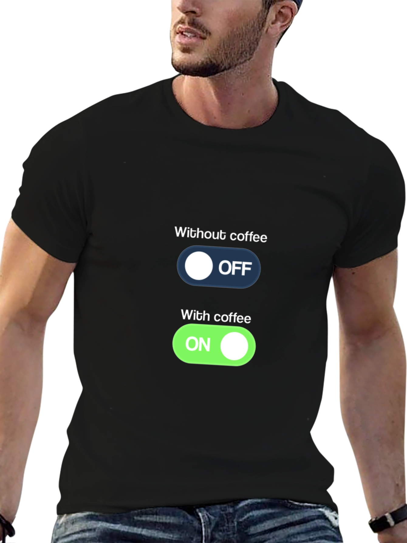 Coffee Mode T-Shirt - On/Off Graphic Tee