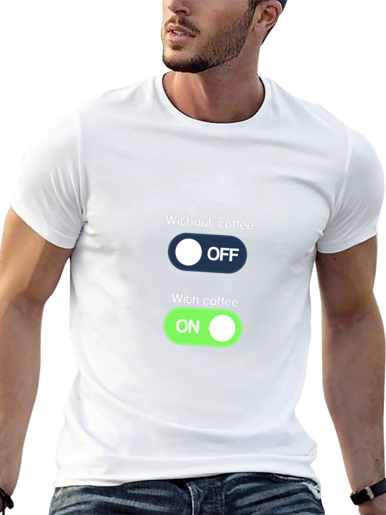 Coffee Mode T-Shirt - On/Off Graphic Tee