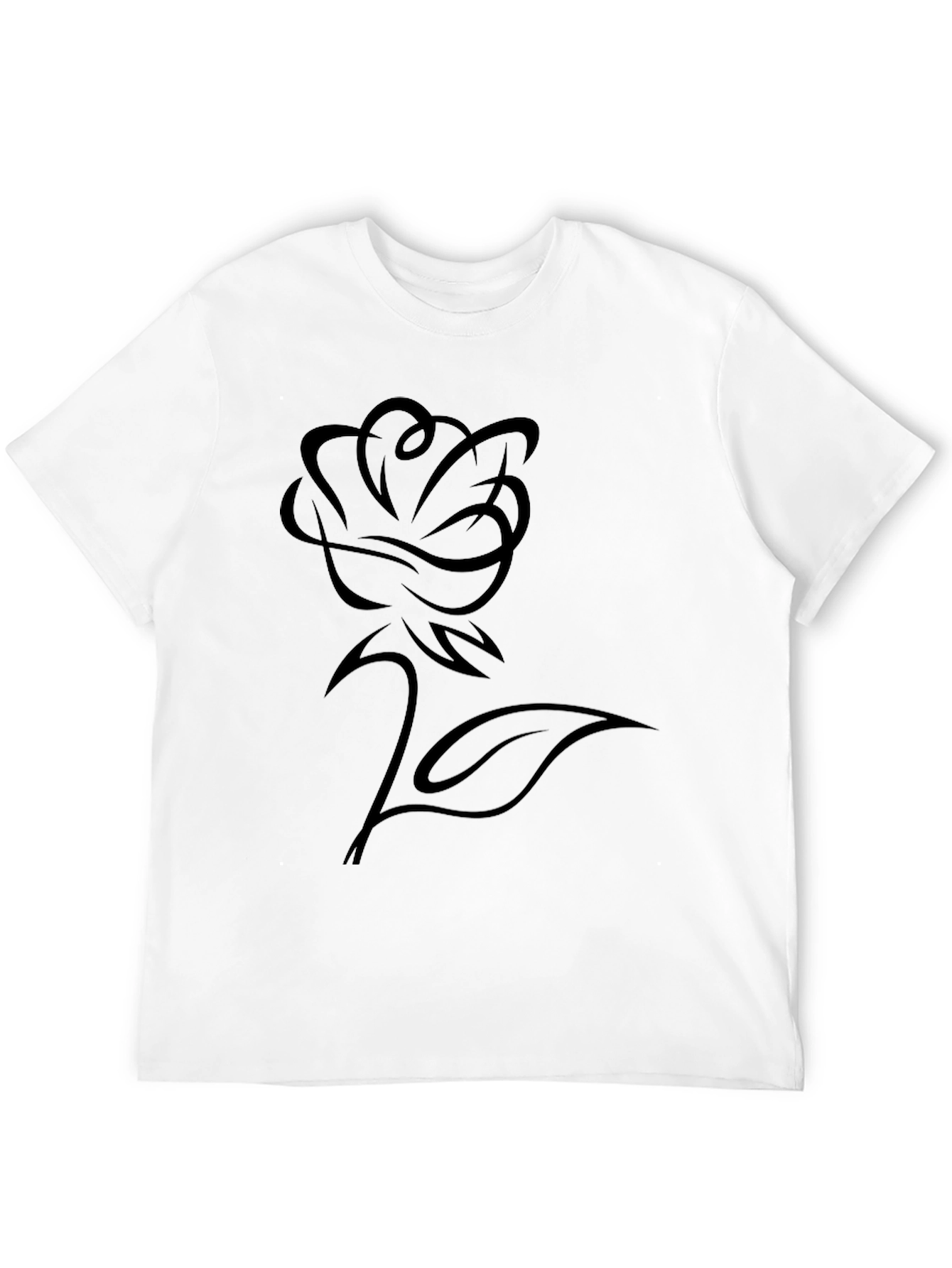 Black Rose Graphic Tee - Stylish Casual Wear