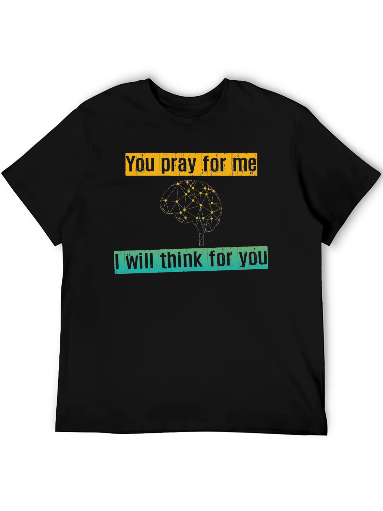 Pray & Think Graphic Tee - Unisex Black T-Shirt