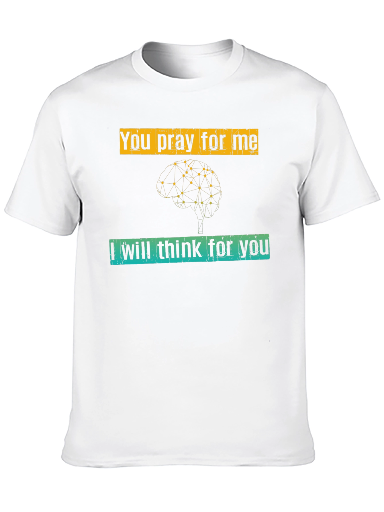 Pray & Think Graphic Tee - Unisex Black T-Shirt