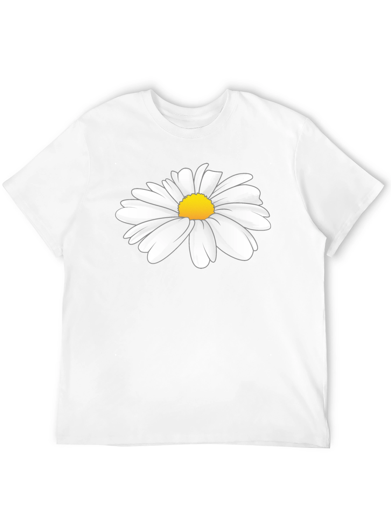 Daisy Graphic Tee - Black Cotton T-Shirt