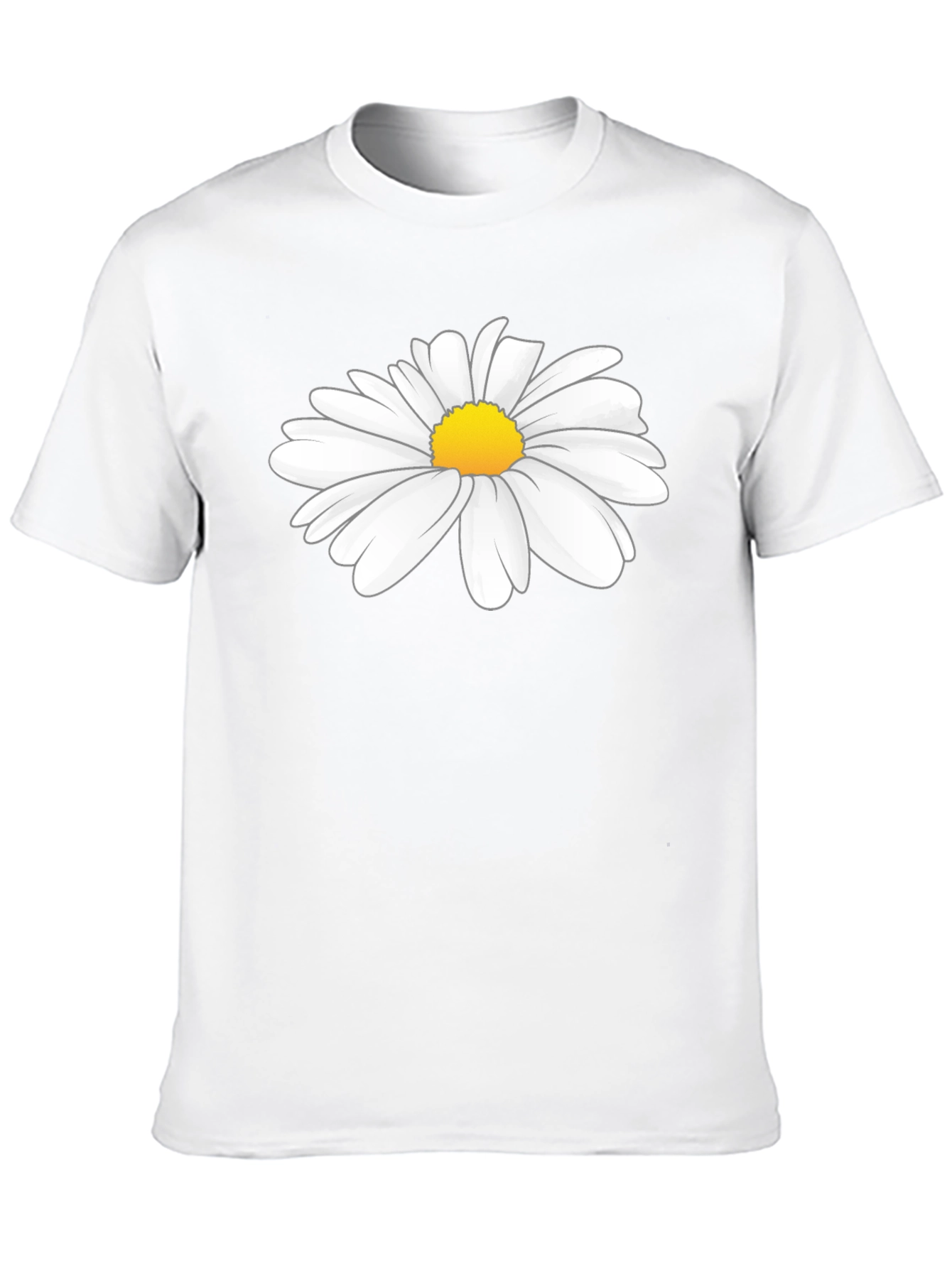 Daisy Graphic Tee - Black Cotton T-Shirt