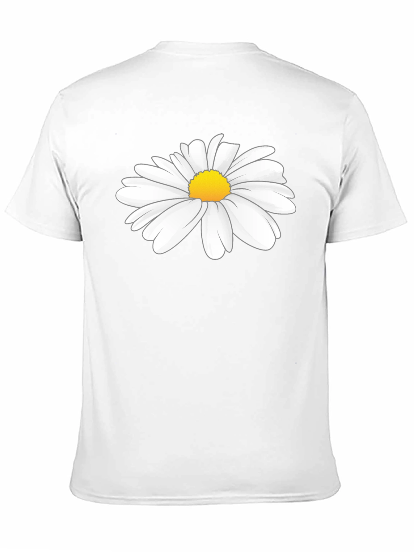 Daisy Graphic Tee - Black Cotton T-Shirt