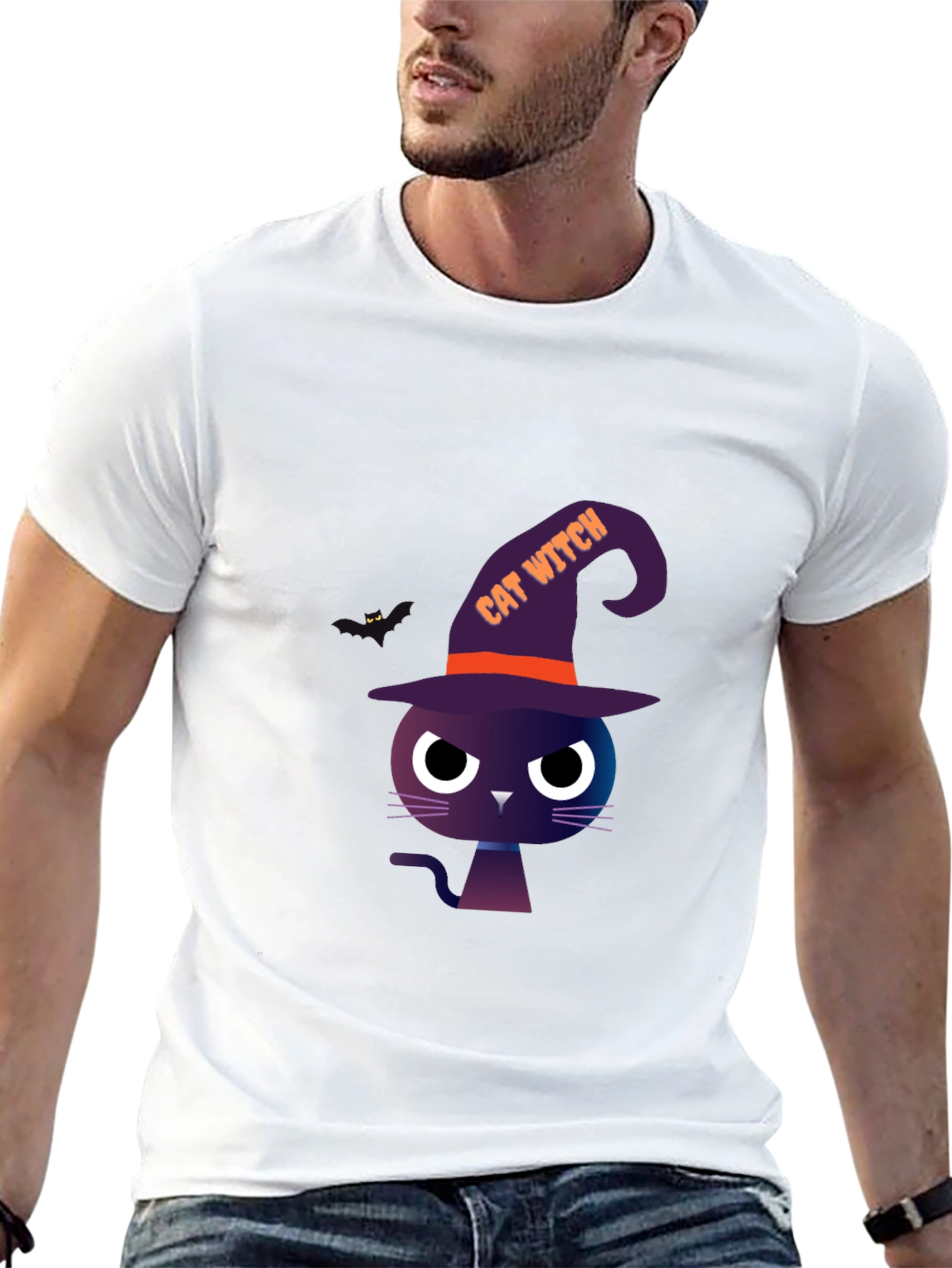 Cat Witch T-Shirt - Halloween Spooky Season