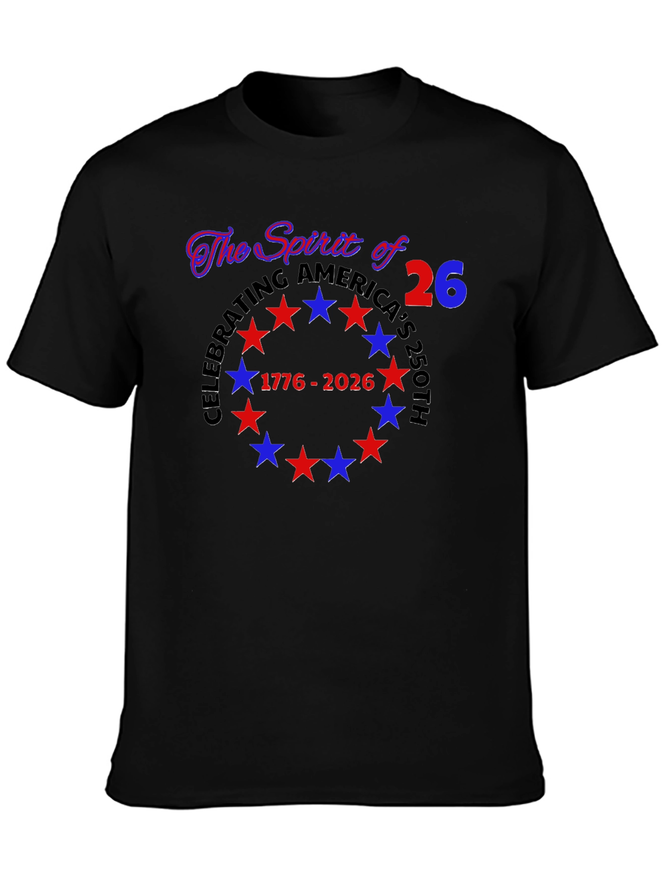 Spirit of 26 T-Shirt - Patriotic Celebration Tee