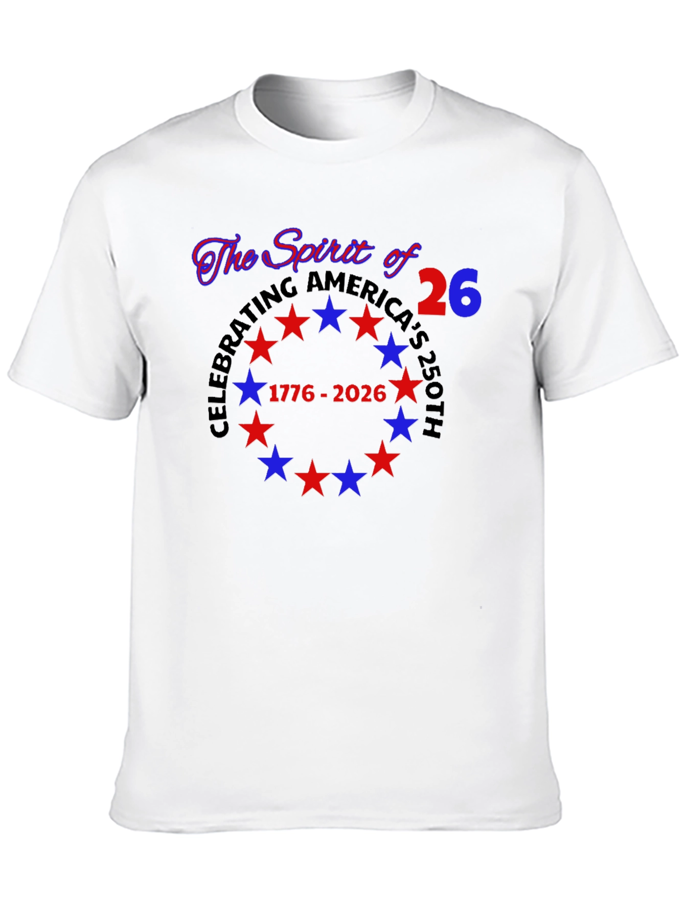 Spirit of 26 T-Shirt - Patriotic Celebration Tee